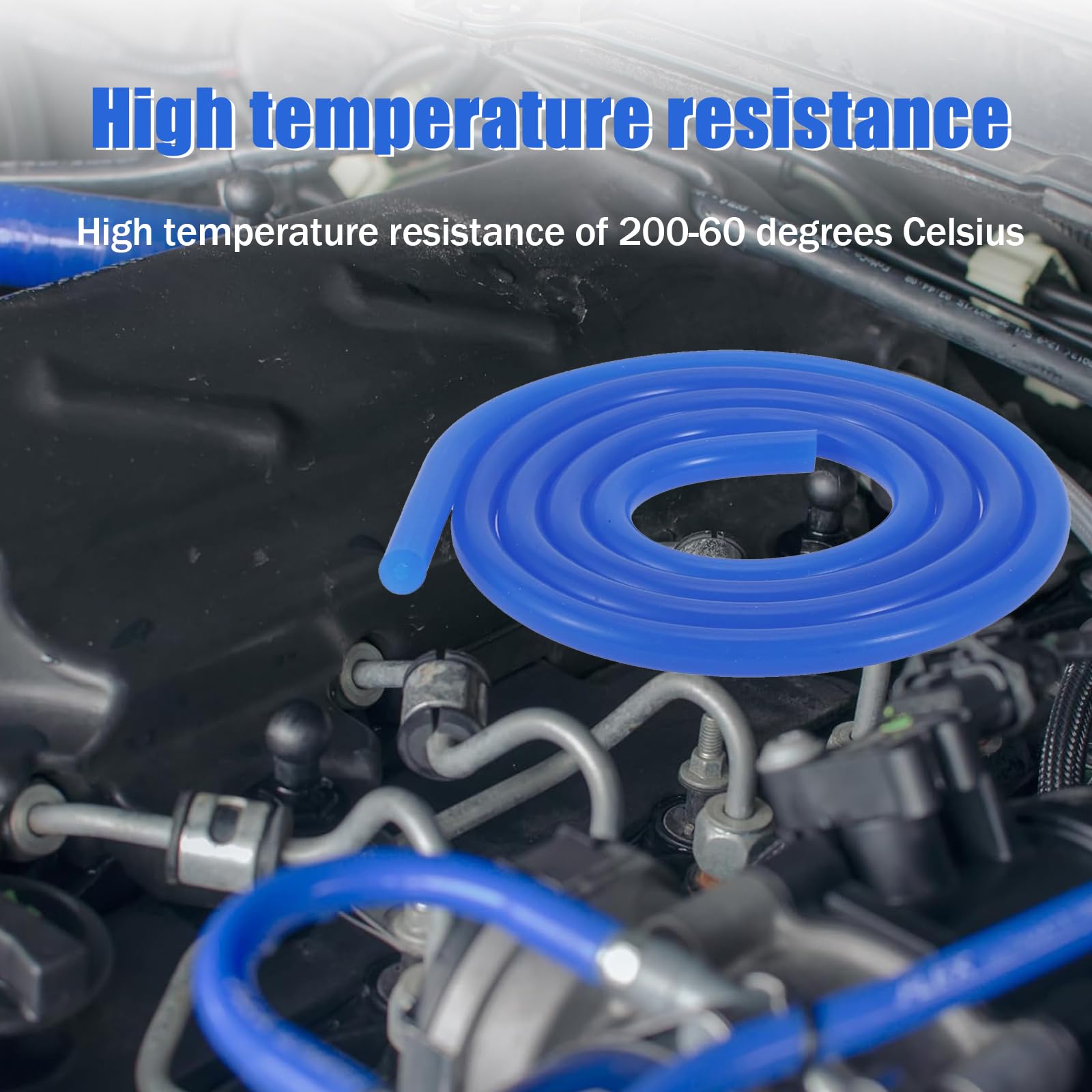 Tubo Silicone Vuoto 3mm 3M per Auto Turbo Indicatore Blu