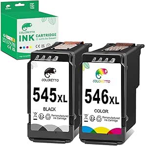 COLORETTO 546 XL Cartouches d'encre Remanufacturées pour Canon 546XL
