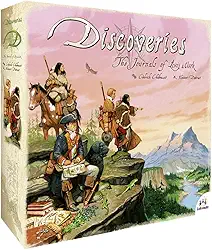 Ludonaute - Discoveries: The Journals of Lewis & Clark - Jogo de Tabuleiro Aventura para 2-4 Jogadores, 36 Meses ou Mais
