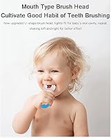 Vista 1 de 2 cepillos de dientes para niños, cepillo de dientes en forma de U para niños, diseño de limpieza oral de 360°, para niños pequeños y niños, cepillo