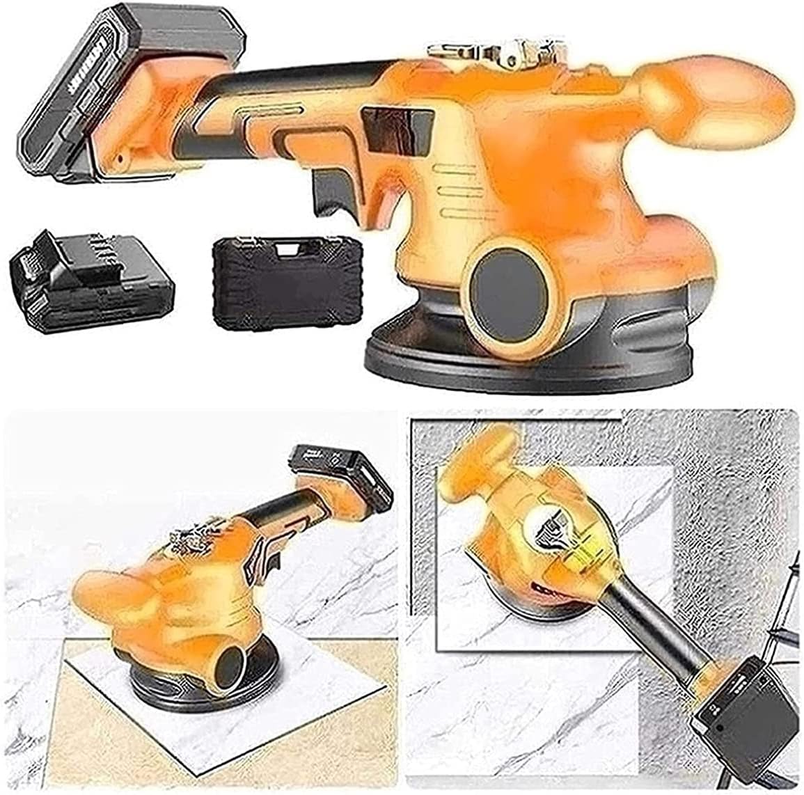 WSVULLD Vibrador de Azulejos eléctricos de 16.8V, máquina de ...