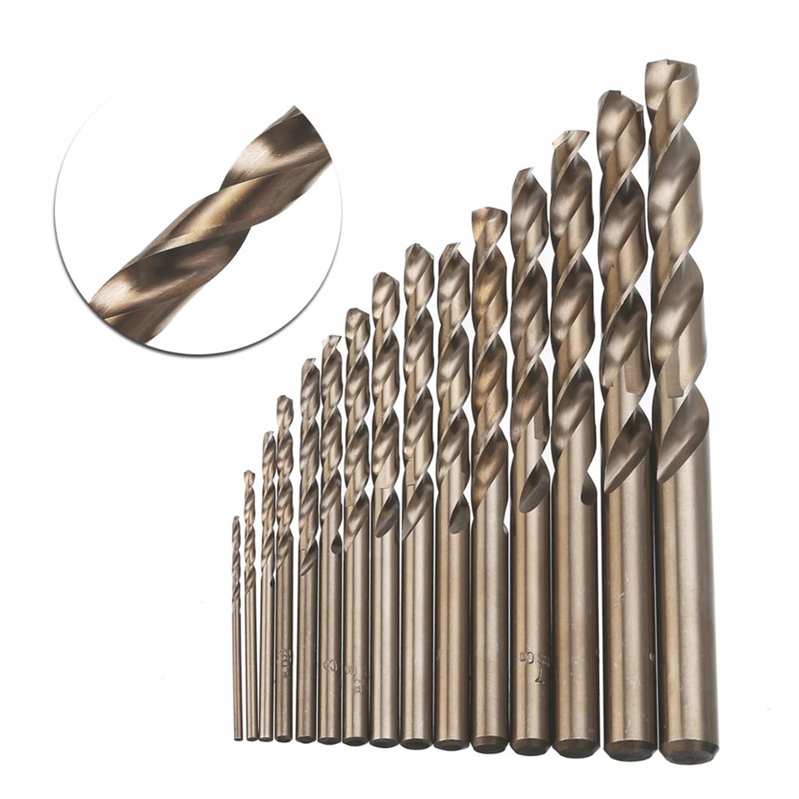 Brocas for Trabajo De Madera Y Metal, Vástago Recto De Acero M35 HSS, Herramientas Eléctricas De Broca En Espiral De 1,5-10mm, 15 Uds.