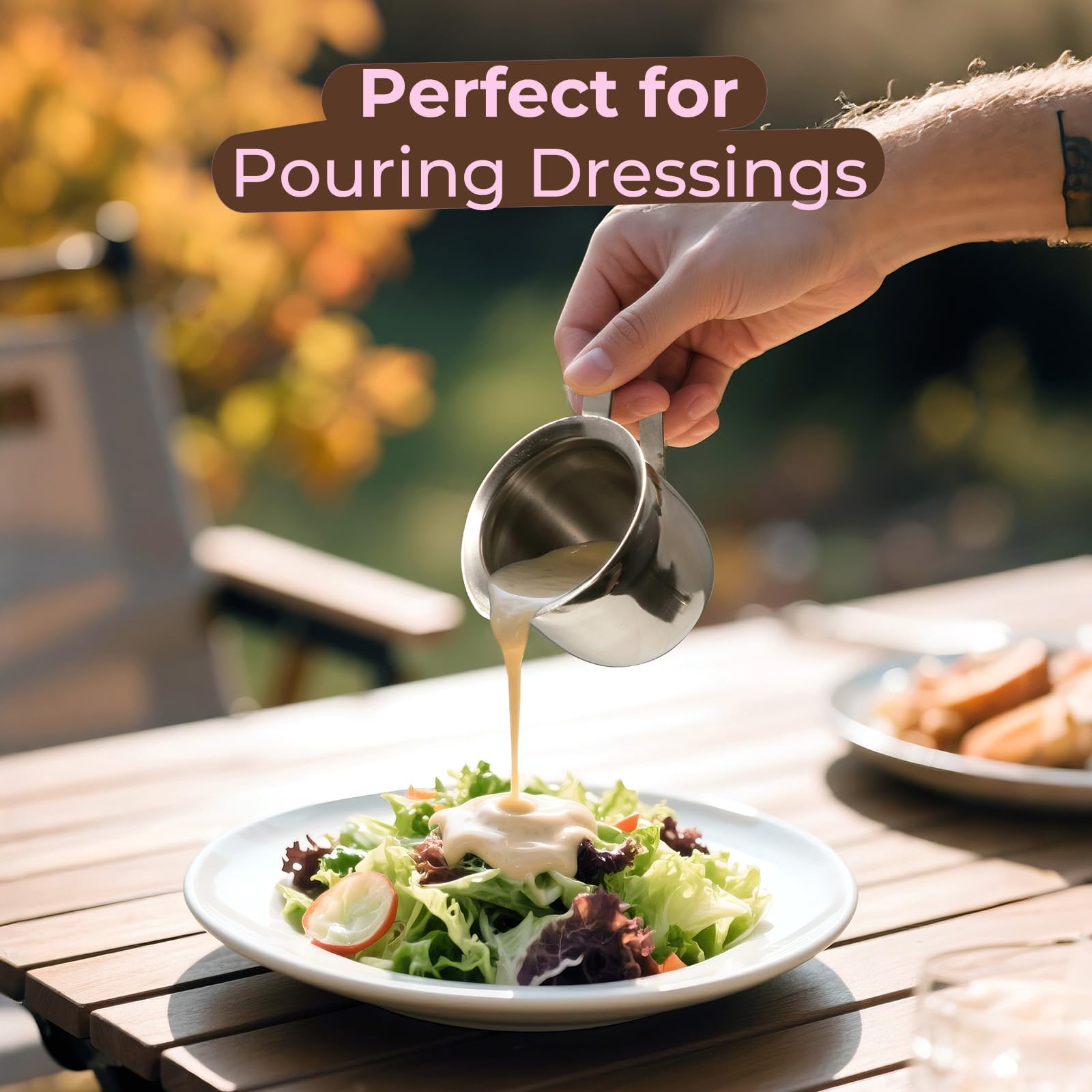 [Paquete de 12] Jarra de crema de 5 onzas, cremas de campana de acero inoxidable, mini recipiente para servir leche, crema de café, aderezo de ensalada, jarabe de arce, azúcar, máquina de café expreso
