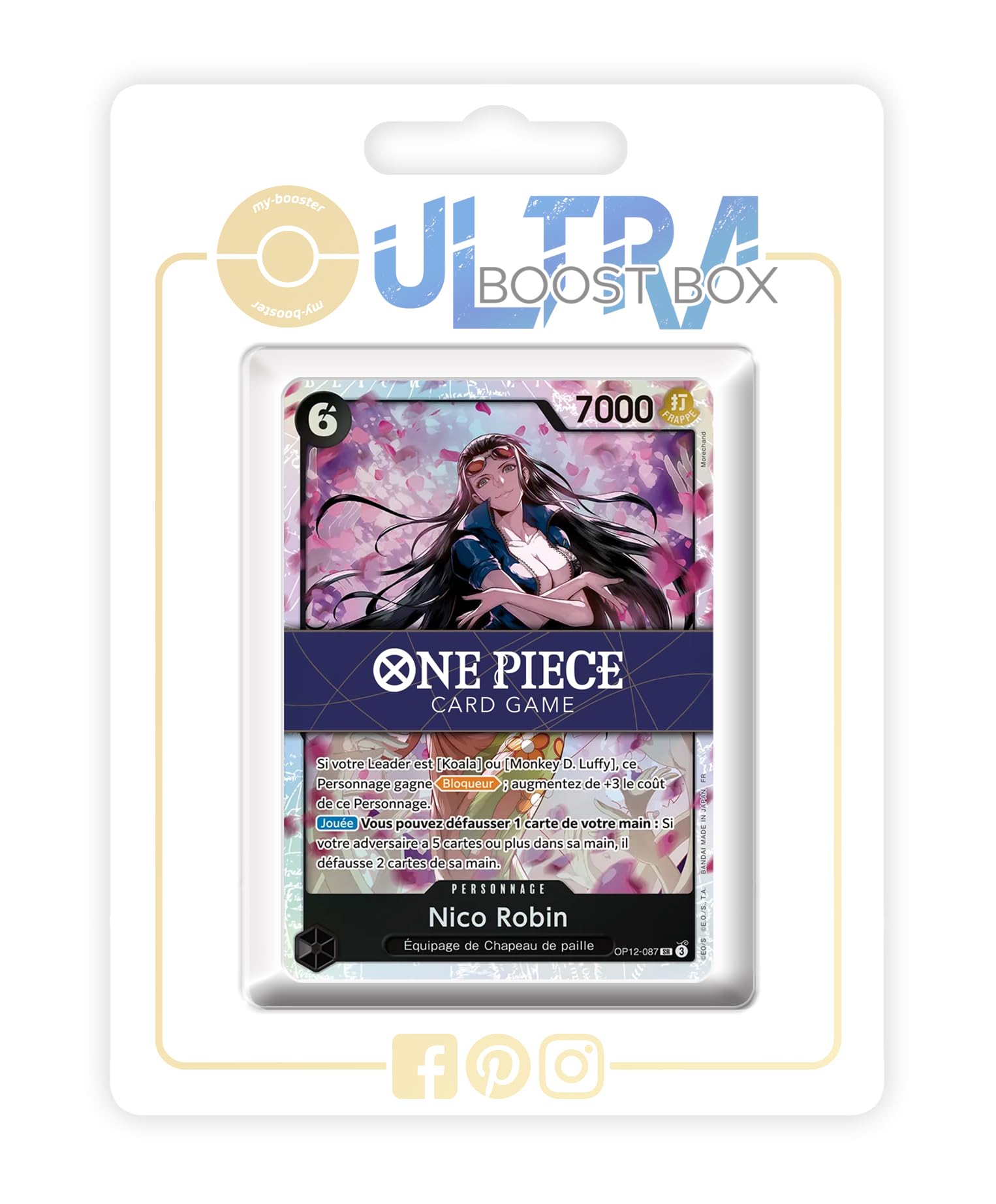 Nico Robin 087 Super Rare - my-booster X One Piece 12 - L'héritage du maître Box of 10 One Piece French Cards