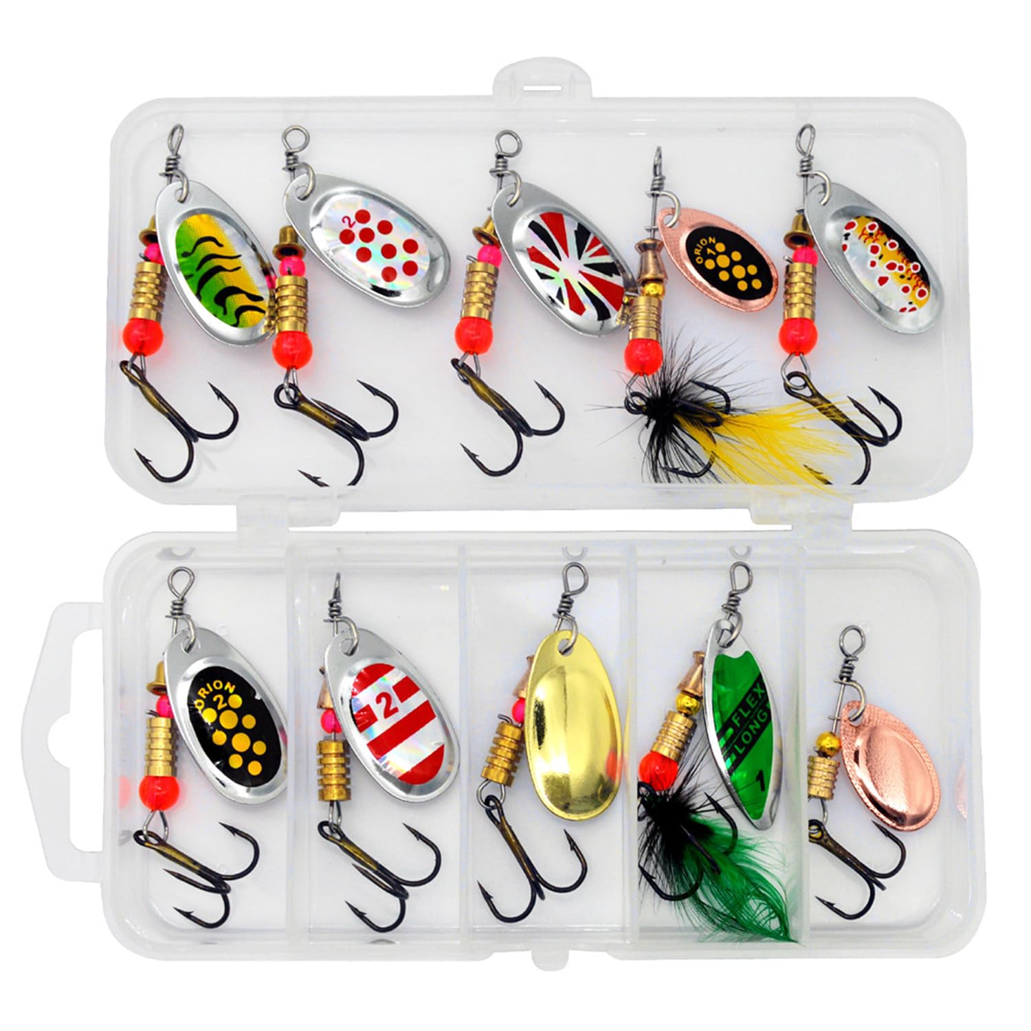 Jsleid 10 Stck Spinner Kder Set, Angeln Barschkder, Angelzubehr Set,  Angelspinner Kder, Angeln Metal Spinnerbait, Angelkder Set, Fr  Angelsets, Hilfswerkzeuge Fr Angelliebhaber : Amazon.de: Sport & Freizeit