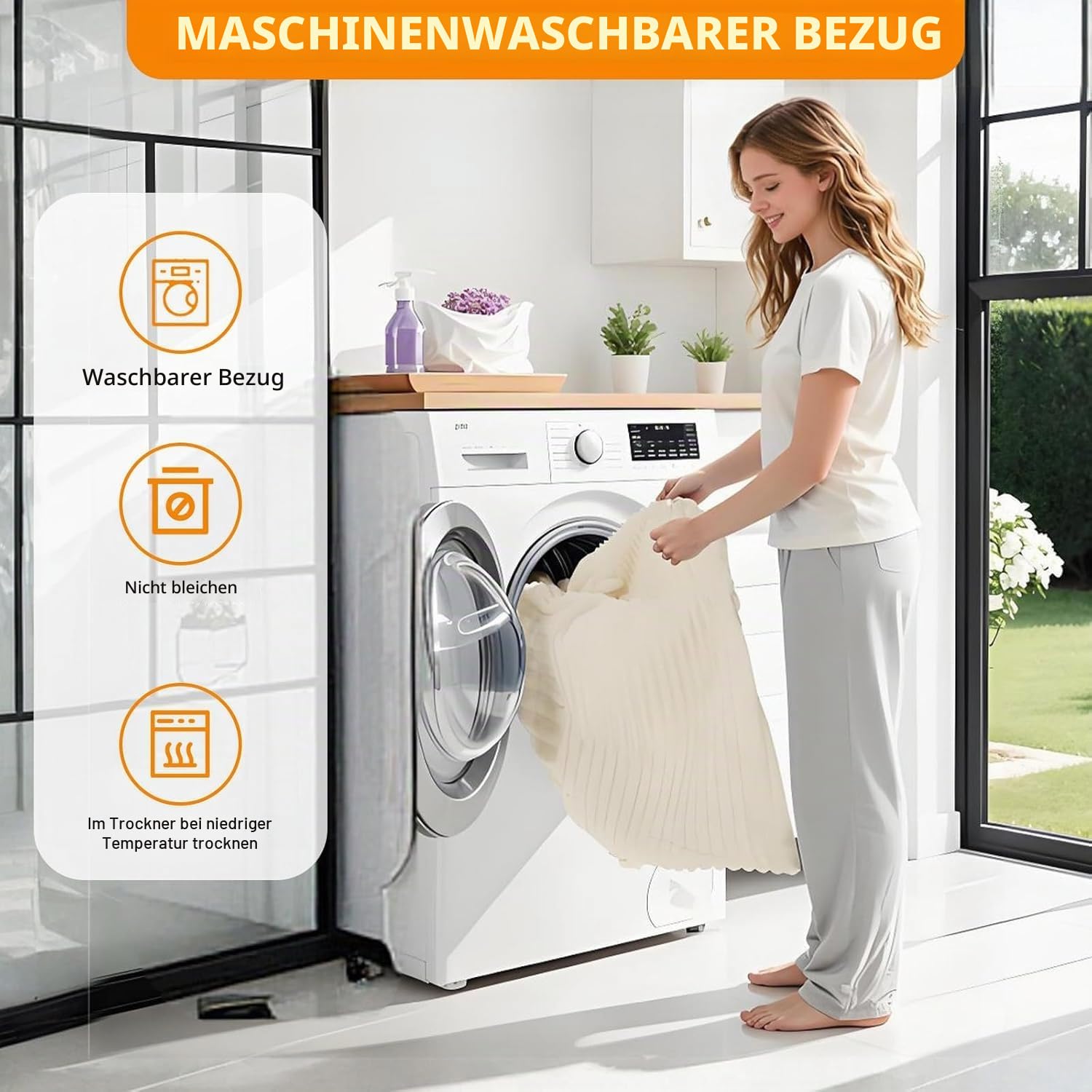Cord Sitzsack Sofa mit Holzrahmen für Erwachsene, Groß Cloud Bean Bag mit Füllung, Bequemer Lesesessel für Wohnzimmer Schlafzimmer, XXL Sitzsack Sessel, 110cm, Beige