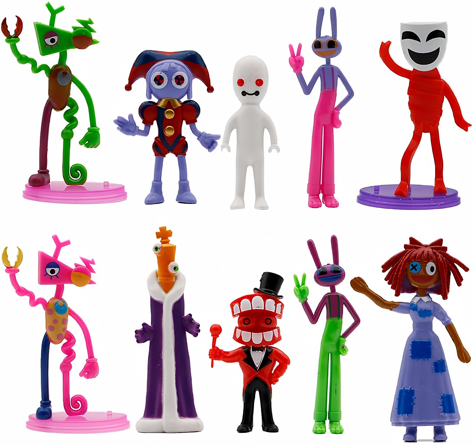 Amazon.com: 10PCS Amazing Digital Circus Action Figure，3.7-4.5in