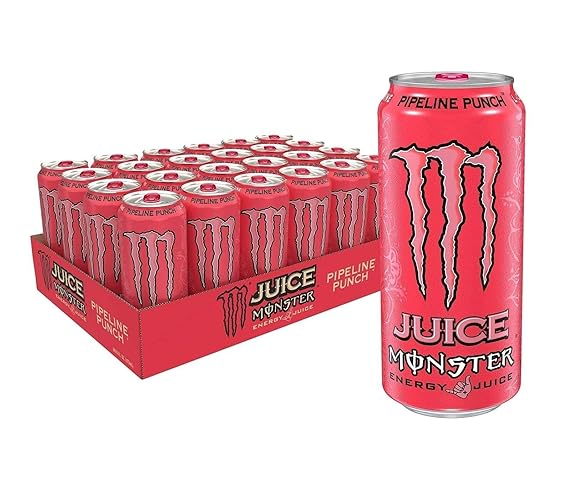 Monster Energy Drink Pipeline Punch Cans, 24 x 500ml