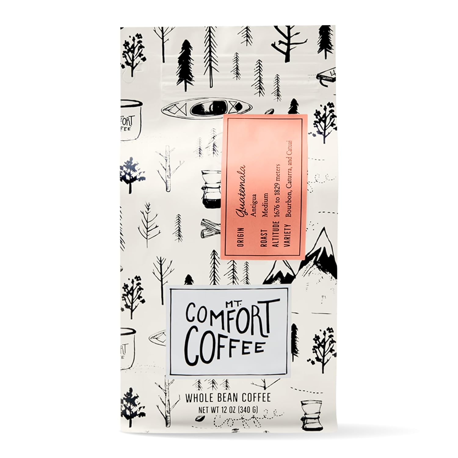 Mt Comfort Coffee Guatemala Medium Roast – Exceptional Arabica Beans from Guatemala, Medium Roasted for a Balanced Flavor – Premium Whole Bean Coffee Delight