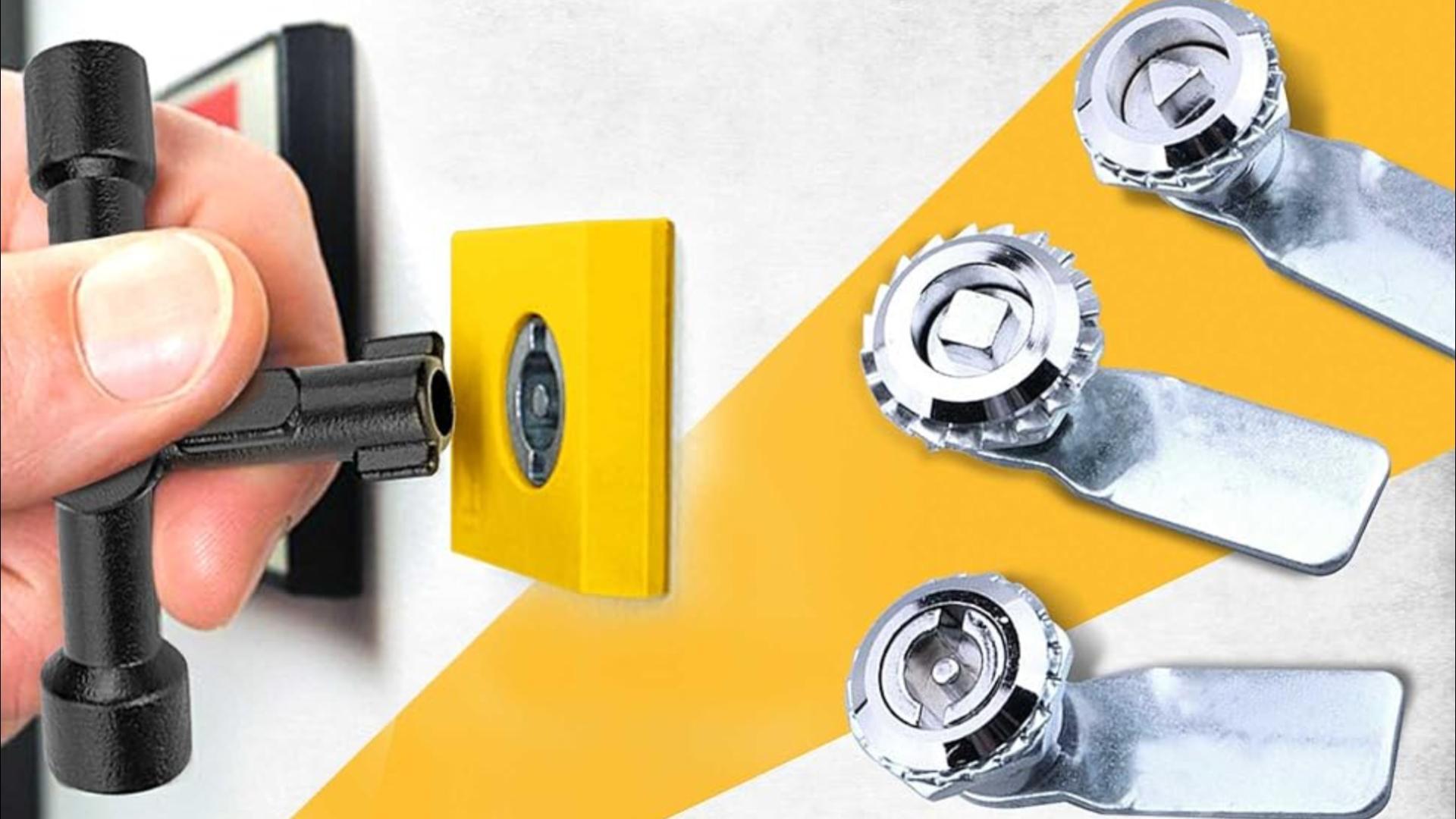 Chiave Universale Per Contatori Apkpesterml 2 Pezzi Contatore Multifunzionale 4-Modi Chiave Di Utility Universale Per Quadro Elettrico 4 Vie Universale Triangolare Per Acqua Cassetta Gas Armadio Chiave Quadrata - Foto 4