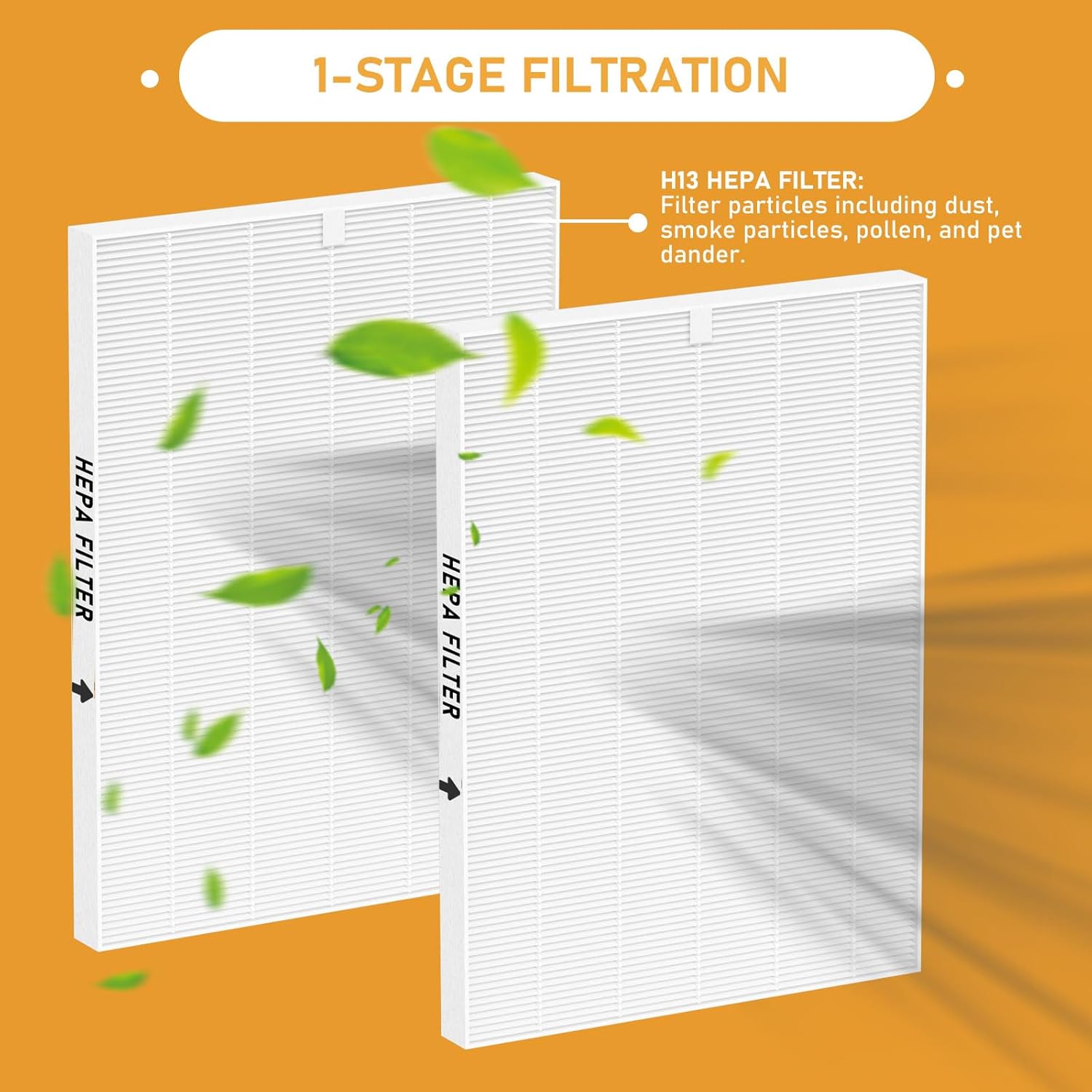 116130 True HEPA Replacement Filter H Compatible with Winix 5500-2 Air Cleaner Purifier and Models AM80, 4 Pack HEPA Filter only - Image 2