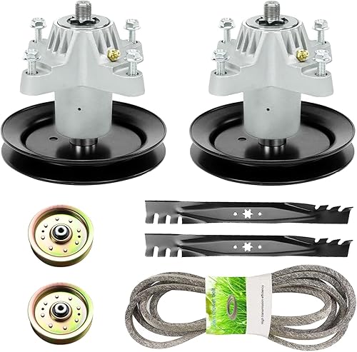 Kit de reconstrucción de cubierta para Troy Bilt Huskee 42 '' LT542H Pony 13AD771G731, para MTD Gold 13AJ795G004,2 Blade 742-0616 2 husillo