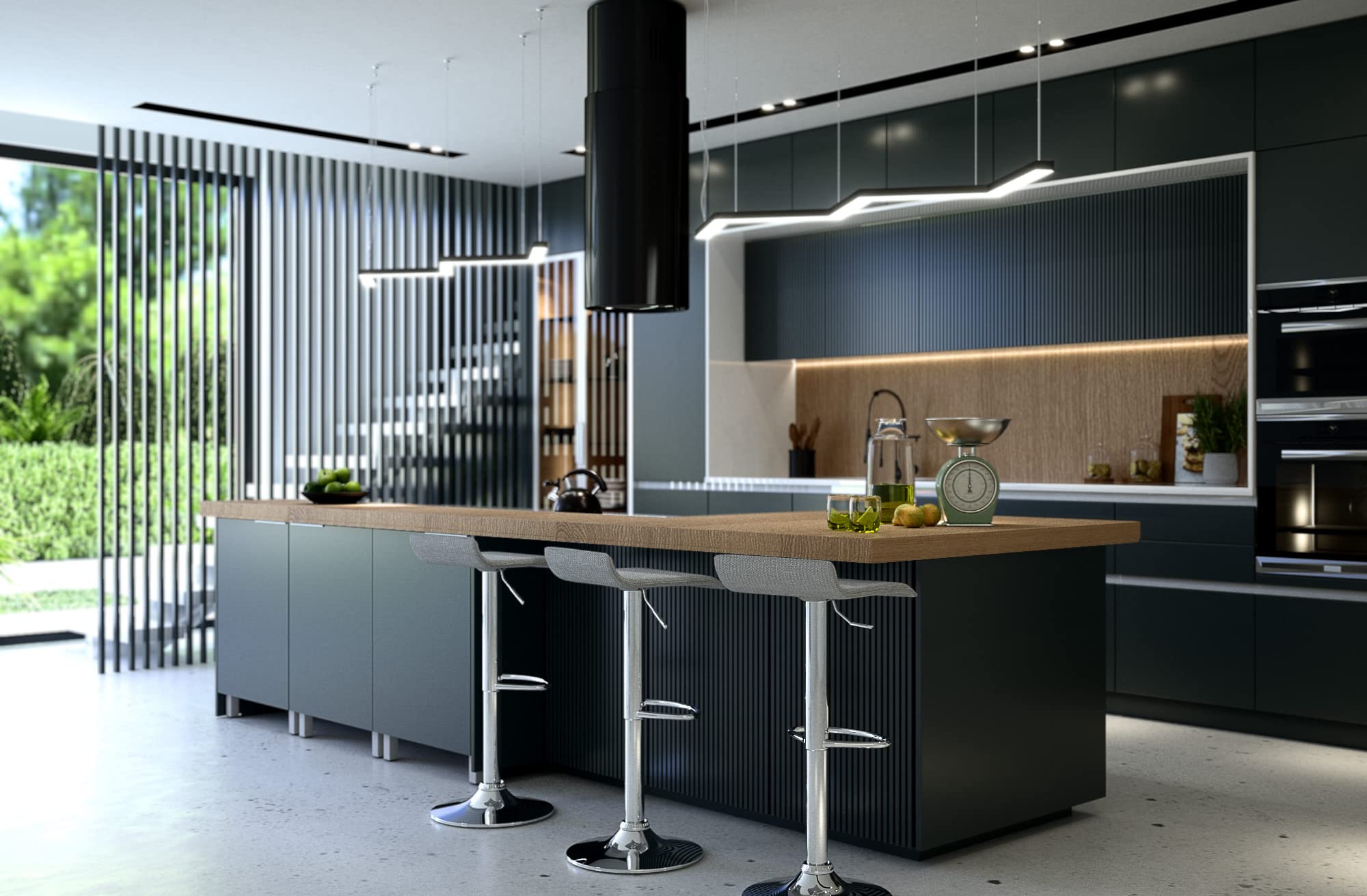 Berlioz Creations CP6BG - Mueble bajo de Cocina con 1 Puerta (60 cm), Color Gris Brillante