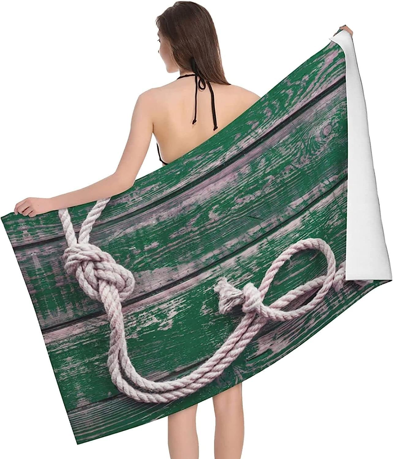 Telo Mare Microfibra Grande Mazzo Retrò 200 X 200 Cm, 3D Telo Mare Leggero Antisabbia Per Donna Uomo, Asciugamano Microfibra Asciugatura Rapida Per Bagno, Spiaggia, Campeggio, Viaggio -6J0F-A5M