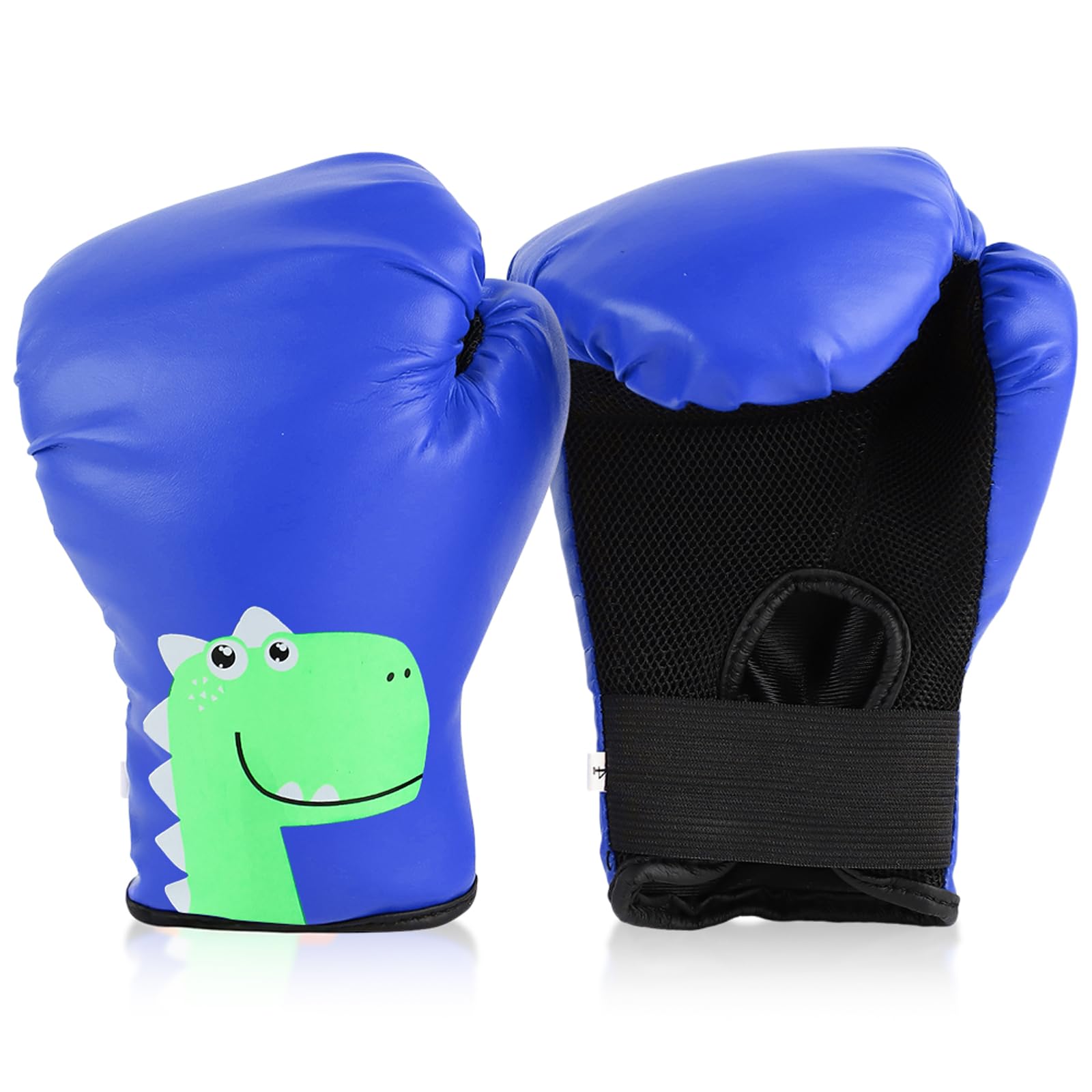 Hwtcjx Kids Boxing Gloves, PU Boxing Gloves, 4 oz, 3-12 Years (Blue)