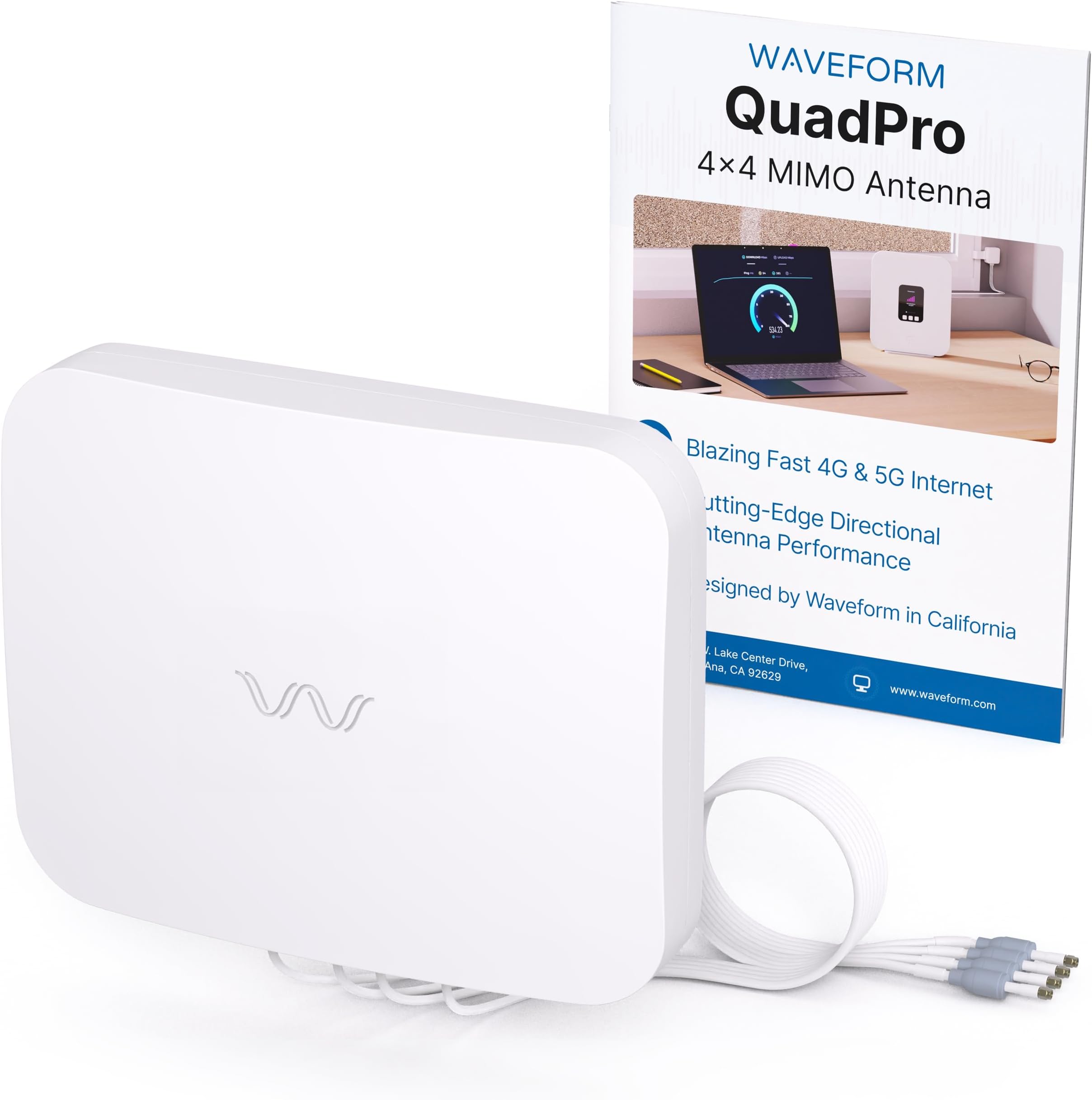 Amazon.com: Waveform QuadPro 4x4 MIMO Signal Boosting Panel Antenna Kit ...