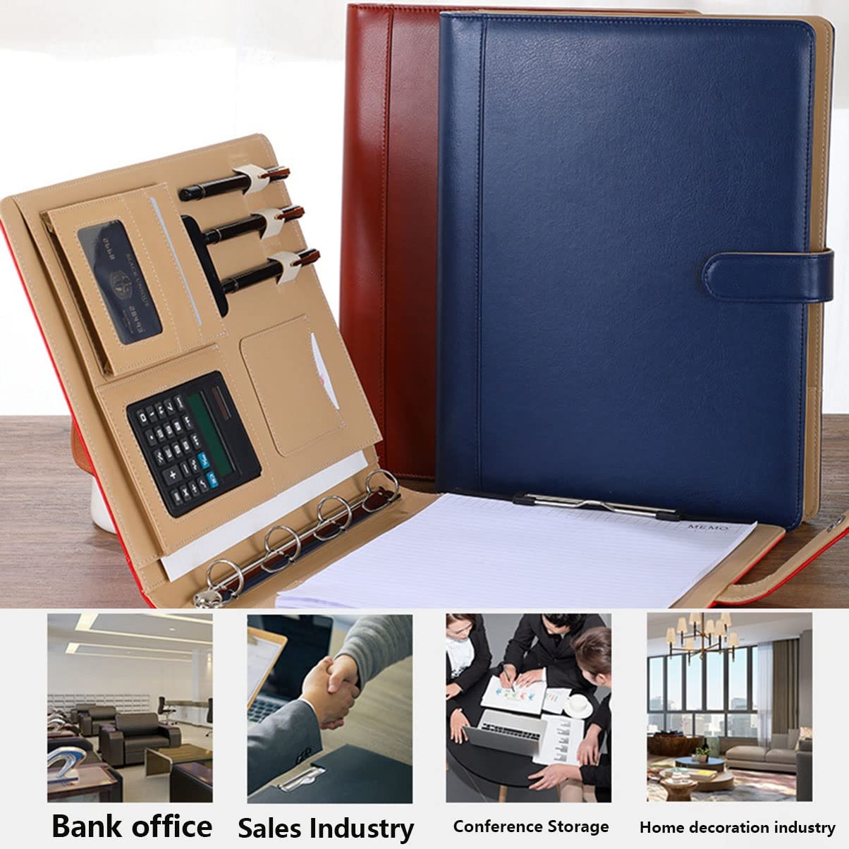 IBOWZ A4 Klembord Map A4 Map Conferentie Folder Business Portfolio Map Binder Padfolio Met Rekenmachine 4 Ring Padfolio Zakelijke Map Voor Vrouwen Mannen Interview Juridische Document Organizer IBOWZ A4 Klembord Map A4 Map Conferentie Folder Business Portfolio Map Binder Padfolio Met Rekenmachine 4 Ring Padfolio Zakelijke Map Voor Vrouwen Mannen Interview Juridische Document Organizer