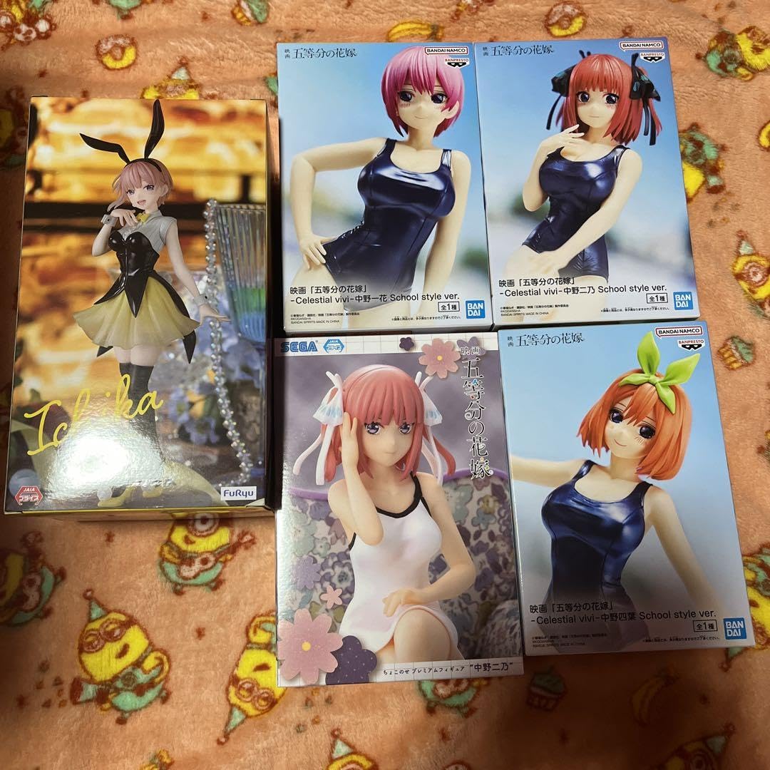 五等分の花嫁 中野一花 フィギュア 他　中野二乃　中野四葉　中野五月 Amazon.co.jp: 五等分の花嫁 中野一花 中野二乃 中野四葉 フィギュア