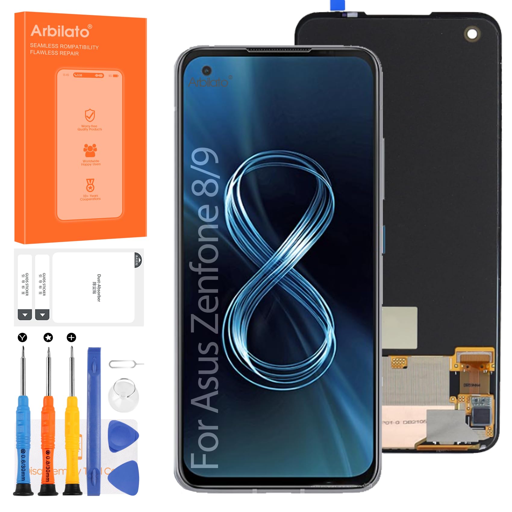 パーツ 新品 Zenfone 8 液晶 フレーム付き Amazon.com: Screen for Asus Zenfone 8 Screen Replacement for Asus
