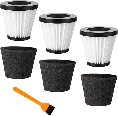 Miniatura 7 de Filtro de repuesto para aspiradora de mano Scorpion con cepillo compatible con Dirt Devil Scorpion aspiradora de mano estilo F117, comparado con