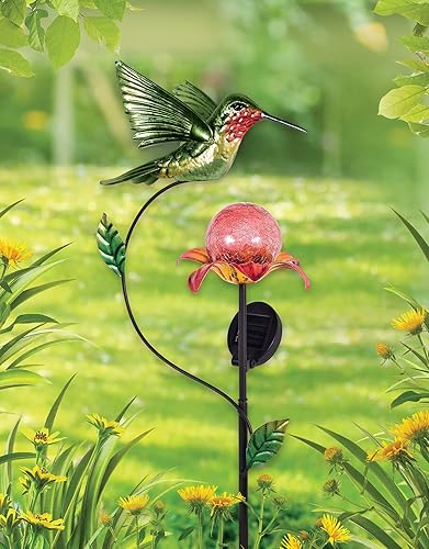 Miniatura 6 de Sunset Vista Designs 93837 Solar Collection - Estaca de jardín iluminada de 46 pulgadas, cardenal