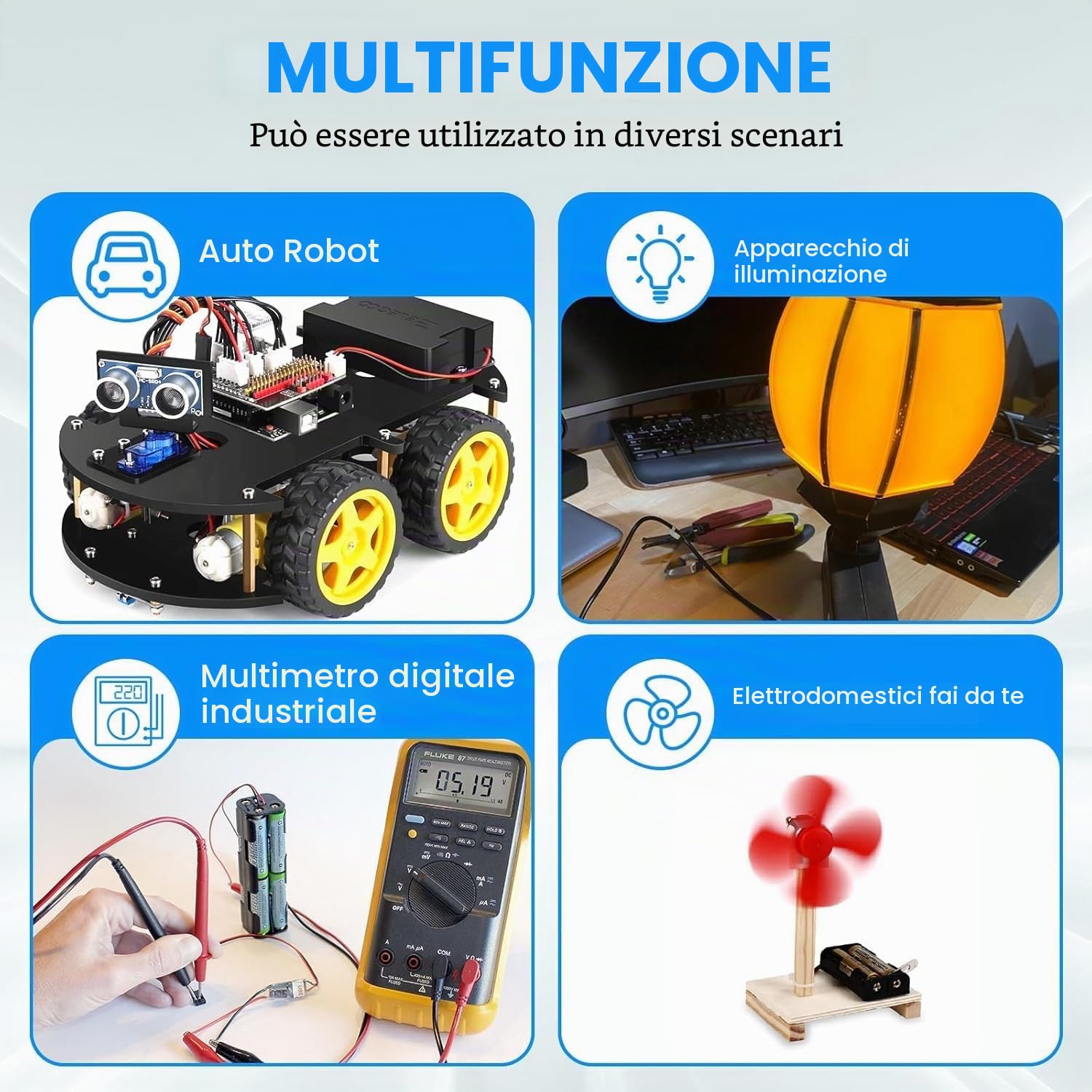 5 Pezzi Portabatterie 9V Con Spina DC – Custodia In Plastica Con Interruttore E Coperchio (Nero) - 4