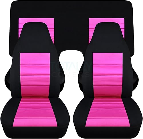 Miniatura 11 de Totally Covers Compatible con cubiertas de asiento para Chevy Camaro 1982-1992: Negro - Juego completo (23 colores) Cupé/Convertible Banco Negro