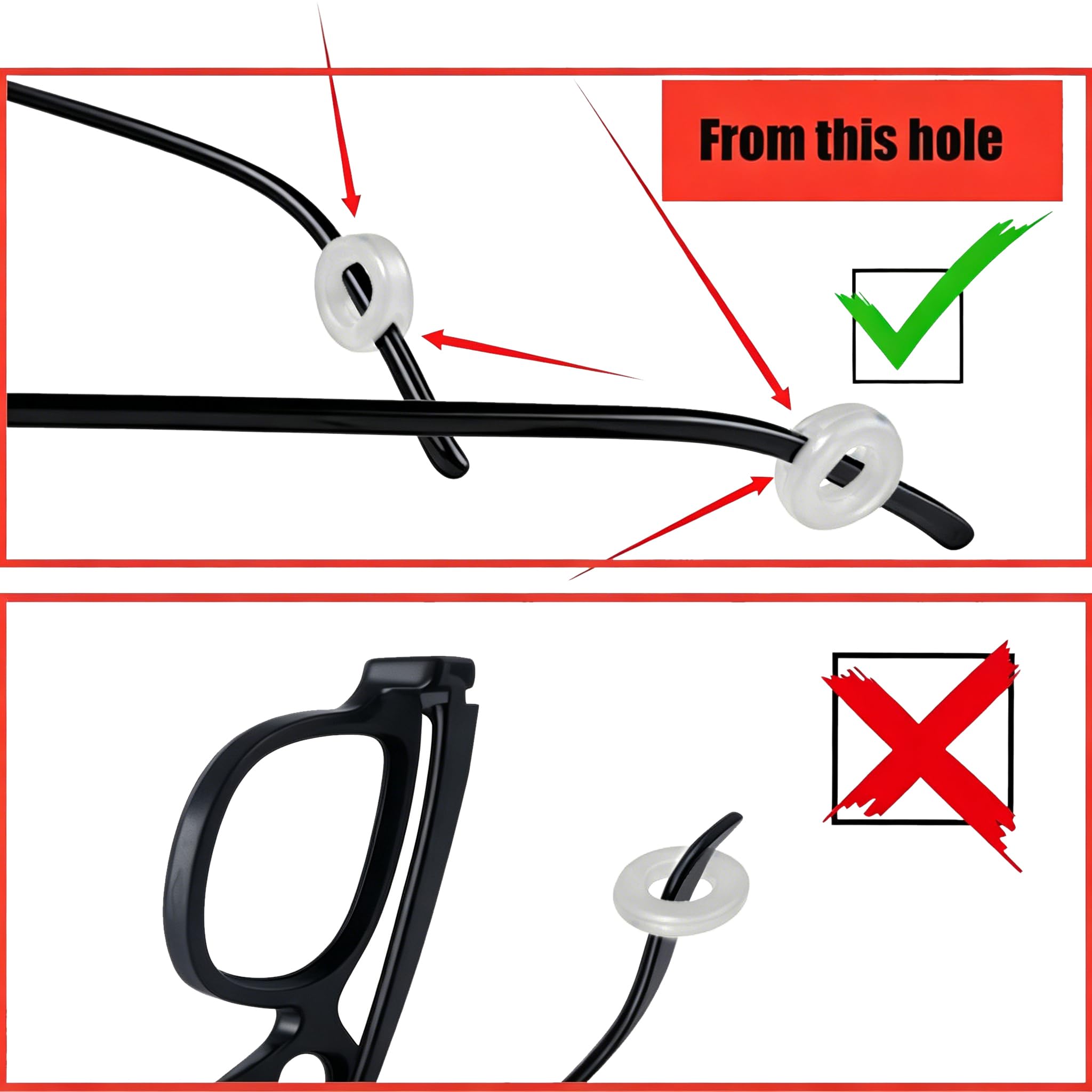 Glasses Ear Grips - Keep Your Glasses Secure! -2