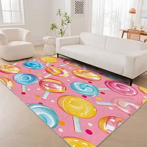 Candy Rug Inpo Amazon.com: Rainbow Candy Rug, Candy Rugs for Living Room, Washable Non ...
