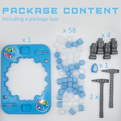 Miniatura 3 de Save Penguin Break Ice Frozen Game para niños, protege la trampa de pingüinos de iceberg en el hielo, juegos de mesa para adultos, familia, niños de