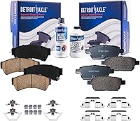 Vista 32 de Detroit Axle - Pastillas de freno para Pontiac Grand Prix 2005-2008, Buick LaCrosse Allure 2005-2009, pastillas de freno de cerámica con repuesto