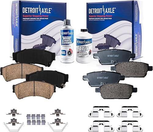 Miniatura 88 de Detroit Axle - Pastillas de Freno Delantero para Ford Fusion Lincoln MKZ Zephyr Mercury Milan Mazda 6, Pastillas de Freno Cerámica Reemplazo