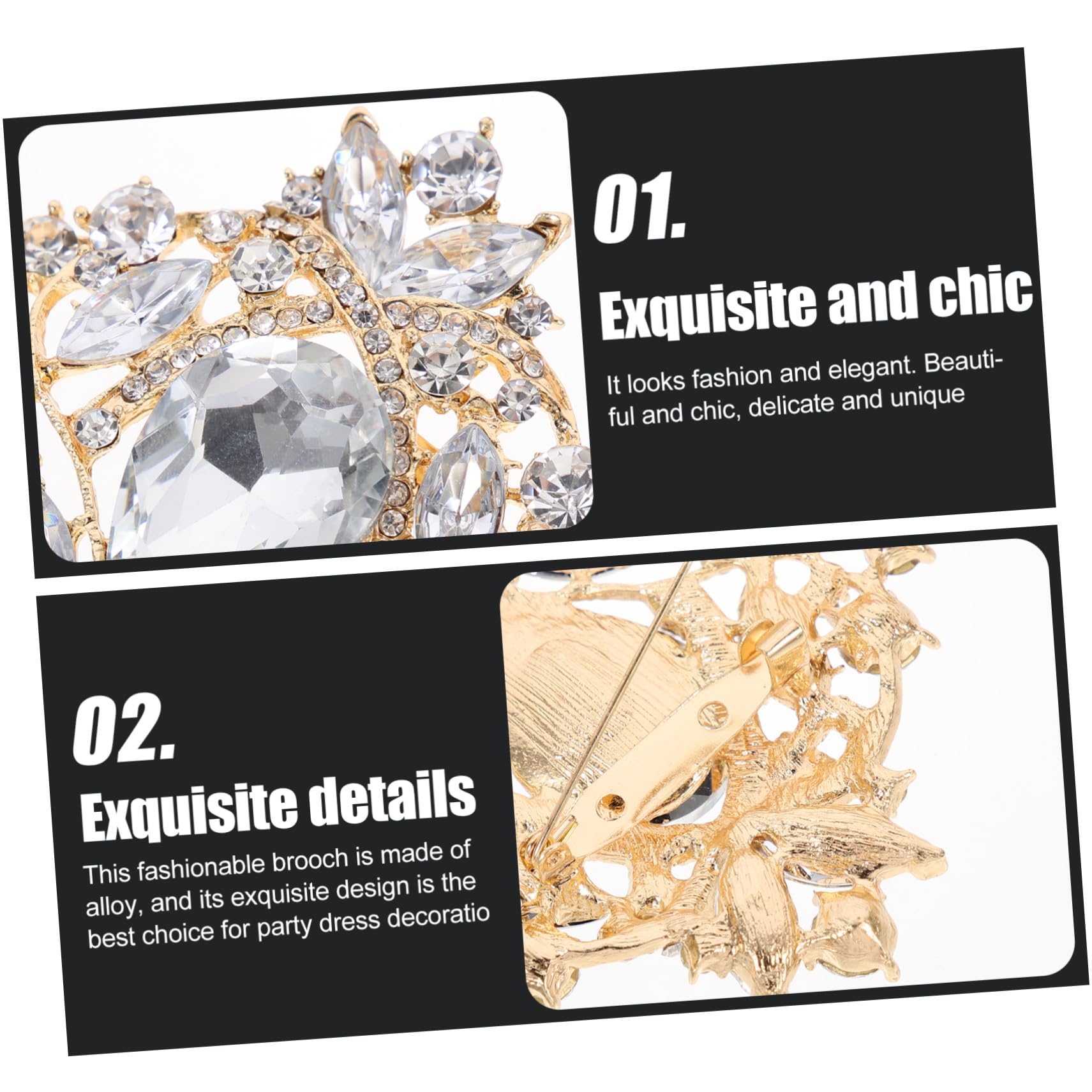 6pezzi Spilla Strass di Perle da Sposa Pinza per Damigella d Onore Spilla da Bavero Creativa per Donna Adatta Cocktail Appuntamenti e Feste