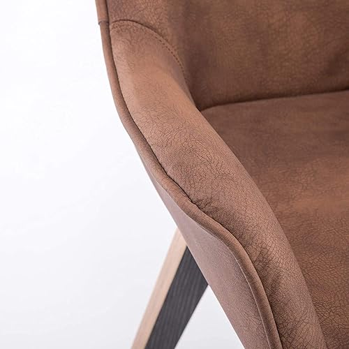 Miniatura 24 de Sillas de sala de cuero sintético, sillas de comedor Marrón,Marfil,Amarillo,https://www.amazon.com/dp/undefined