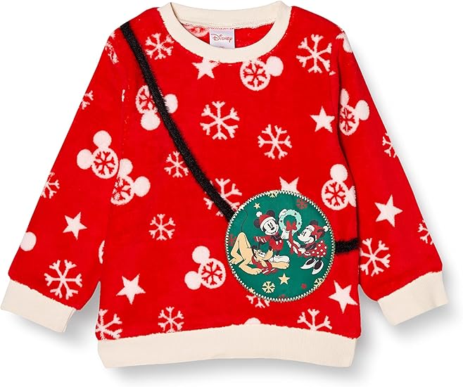 Amazon Co Jp ディズニー ミッキー クリスマス トレーナー フリース 男の子 子供服 キッズ ファッション