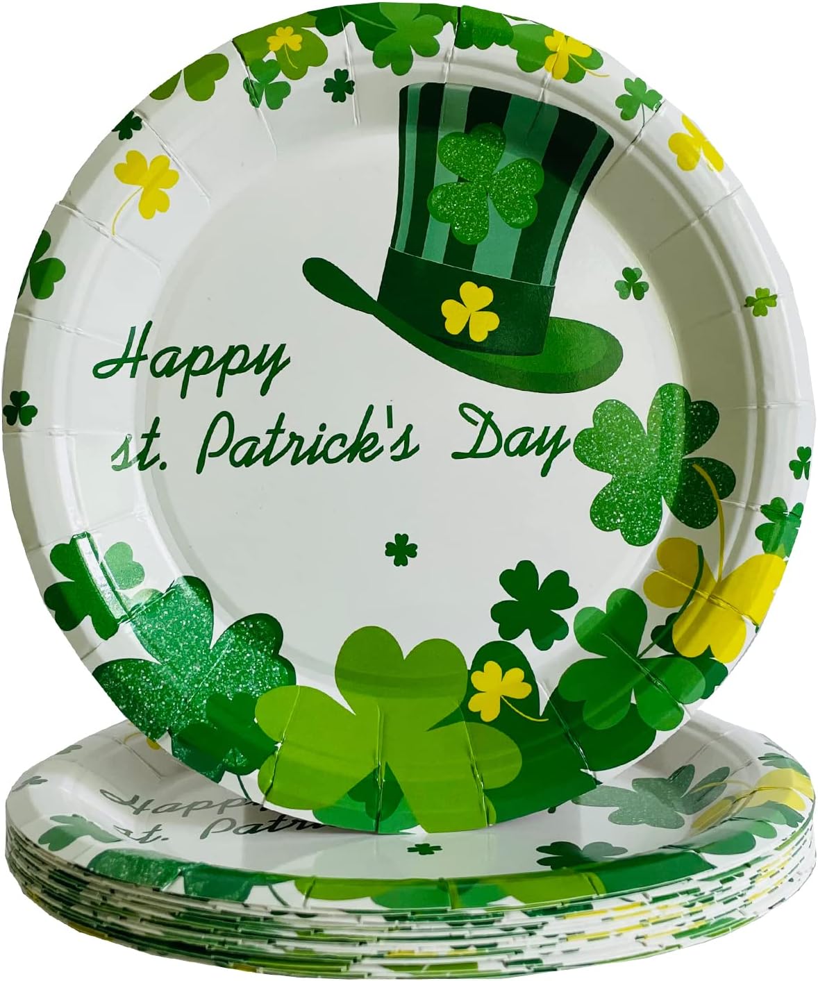 32pcs St Patrick's Day Plates for St Patrick's Day Party