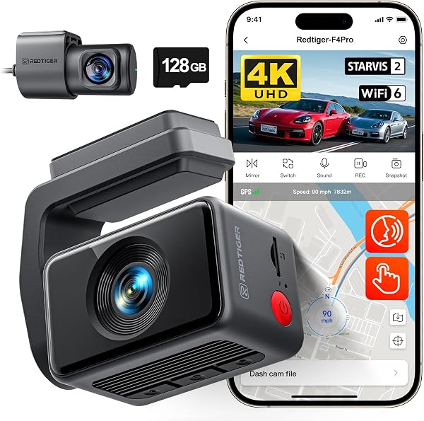 REDTIGER F4 Pro 4K Dual Dash Cam 1