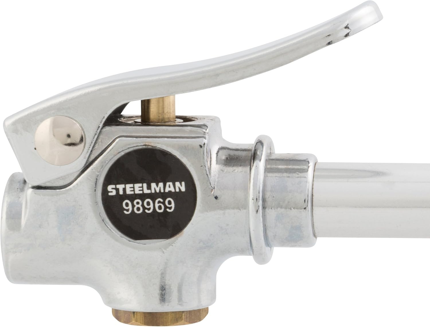 Steelman Pneumatic Blow Gun, Non-Marring Rubber Tip, Thumb Lever, Cleans Away Debris During Repairs, 7-inch Air Blower Tool