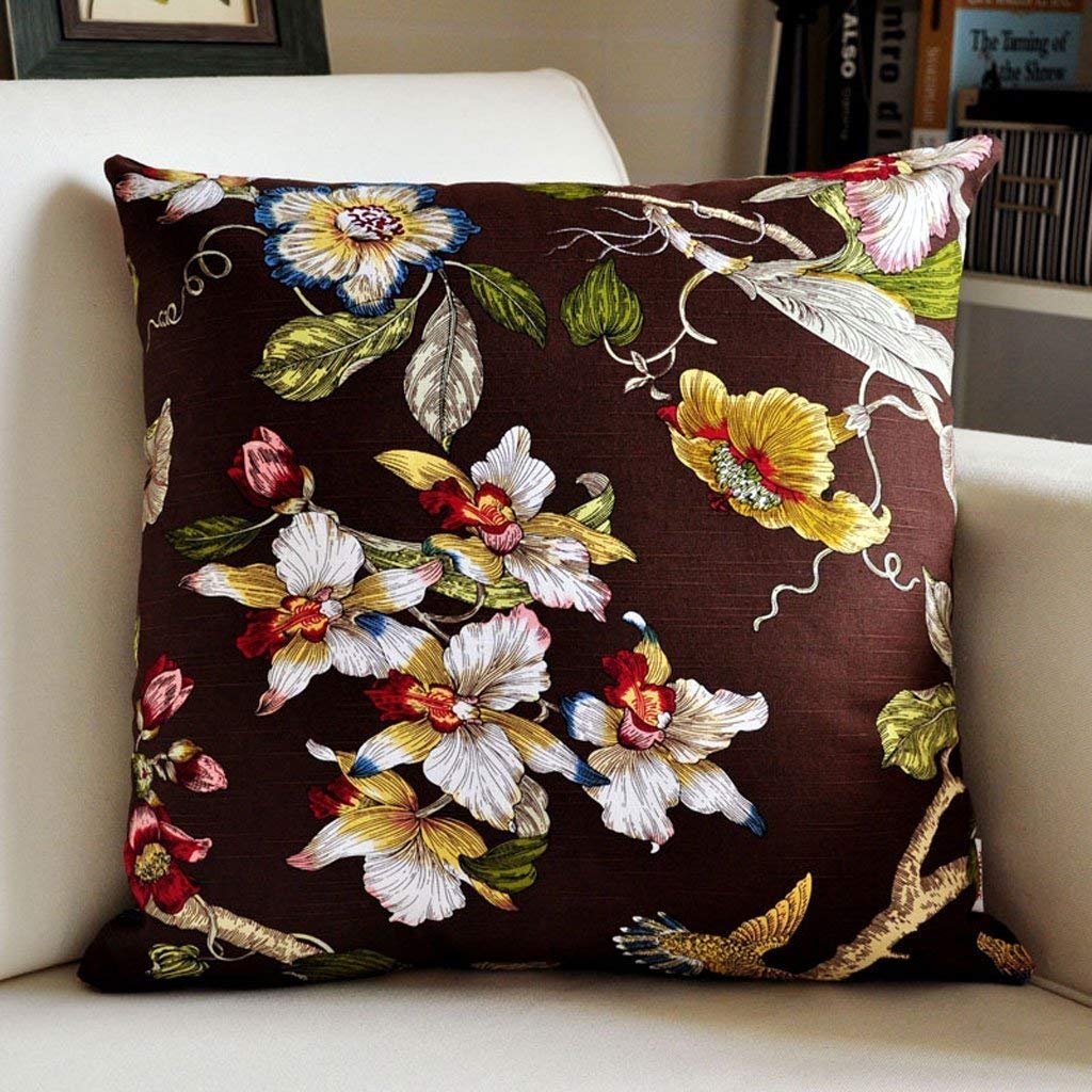 Comodo cuscino decorativo retrò europeo per casa, ufficio, comodino, divano, cuscino escluso, 45 x 45 cm