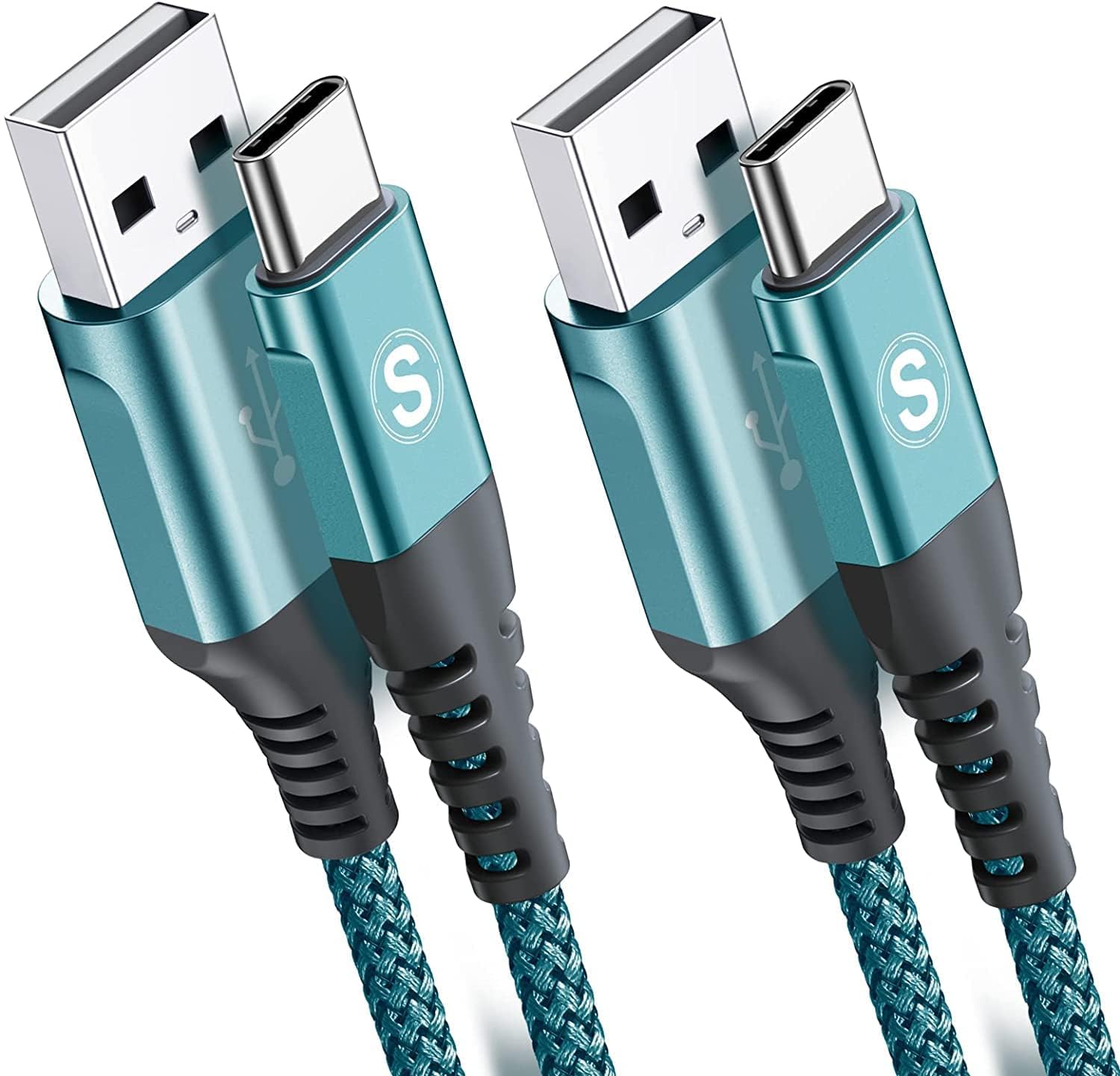 sweguard USB C Kabel 3.1A [2Stück 2M+3M] Schnellladung,Ladekabel USB C Nylon Type C Kabel für Samsung S26 S25 S24 S23 S22 S21 S20 Plus/Ultra/FE,iPhone 17 16 15 Pro Max,Note20,A72 A71 A52 A50,M31 M30s