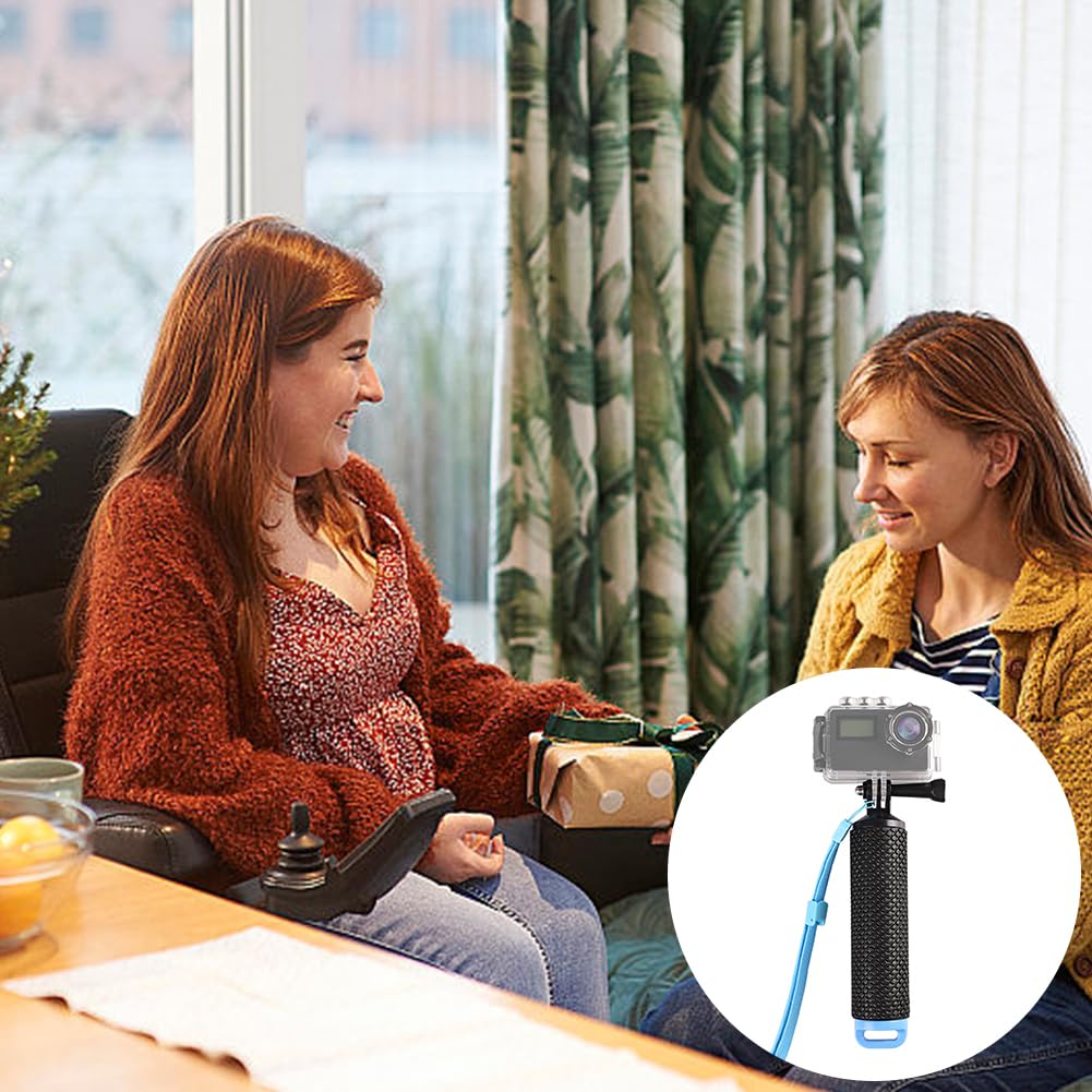 Pływający Uchwyt Dla Ręki I Nurkowania,Monopod Do Kamery Sportowej,Pływający Pod Wodą Akcesoria Do Chwytu Dłoni,Wodoszczelny Uchwyt Dłoni Z Regulowanym Paskiem Na Rękę,Niebieski,Kiuiom