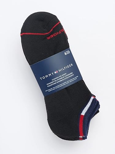 Miniatura 3 de Tommy Hilfiger Calcetines deportivos para hombre, calcetines tobilleros acolchados invisibles (paquete de 6)