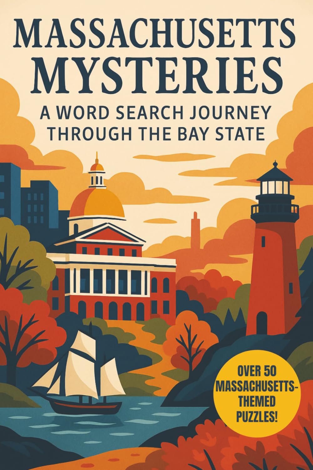 Massachusetts Word Search: A Puzzle Book about Massachusetts's History, Cities, Landmarks and More