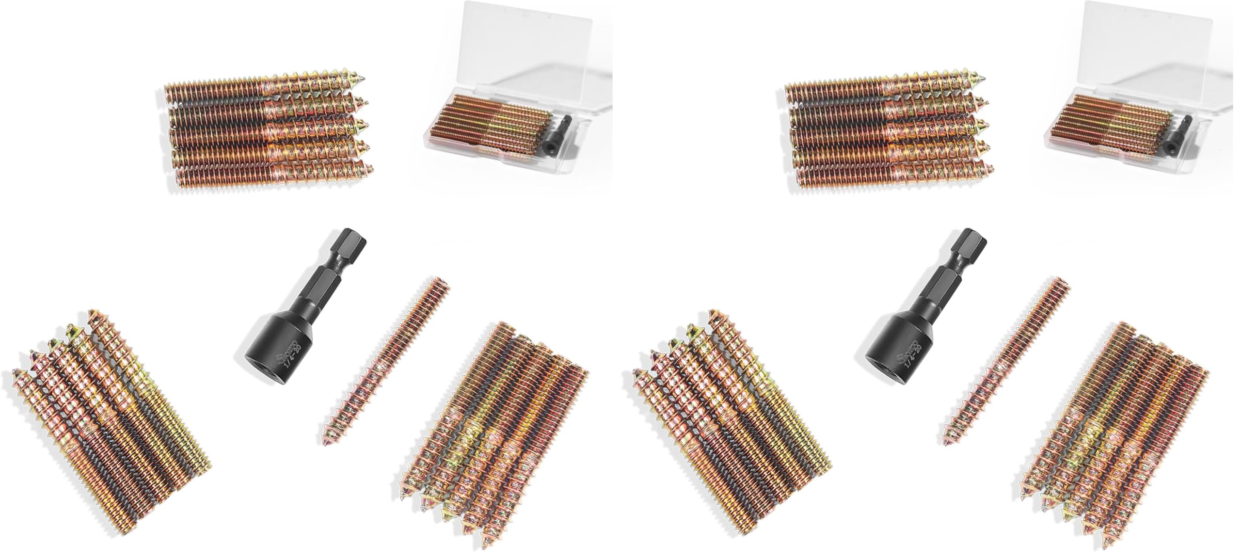 Hanger Bolts Kit - 16 Bolts & Driver -8