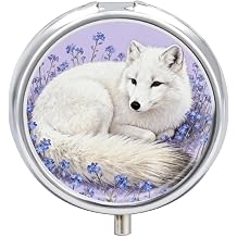 Arctic Fox in Violets  3