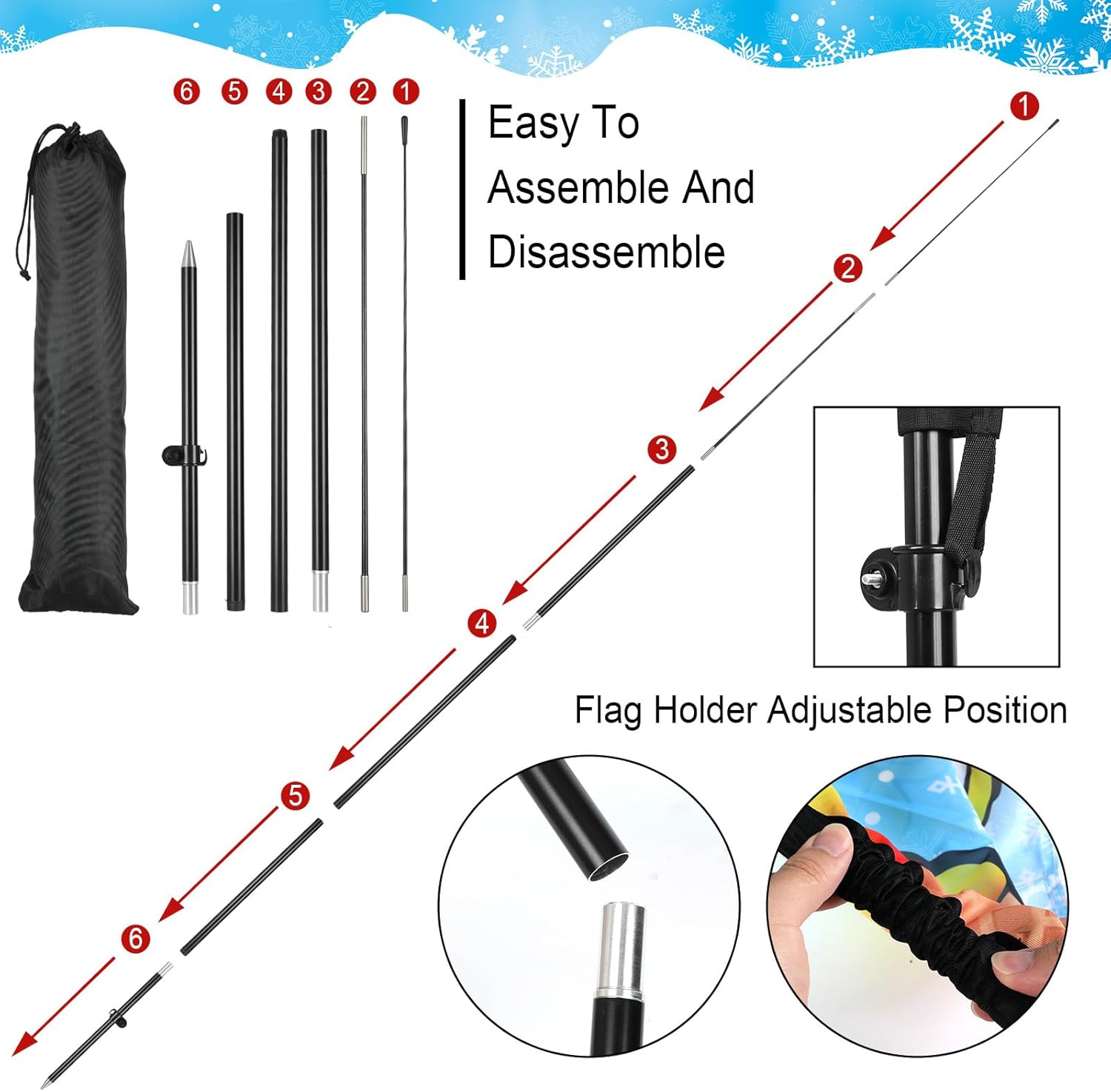 Snow Cones Feather Flag Ice Cream Swooper Flag Shaved Ice Advertising Flags Banner Signs with Carbon Fiber Pole and Advanced Ground Stake Rainbow Themed Stand Supplies for Store Business Outside