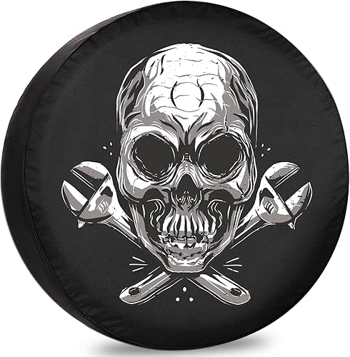 Cubiertas de neumáticos de repuesto para remolques, cráneos y llaves, neumáticos para autos, resistentes a la intemperie, a prueba de polvo,