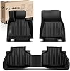 YHTAUTO Floor Mats Fit 2019-2025 BMW X5 G05 5-Passenger, TPE All Weather Car Mats Waterproof Anti-Slip Odorless Floor Liner, Interior Car Accessories Front & 2nd Row Liner
