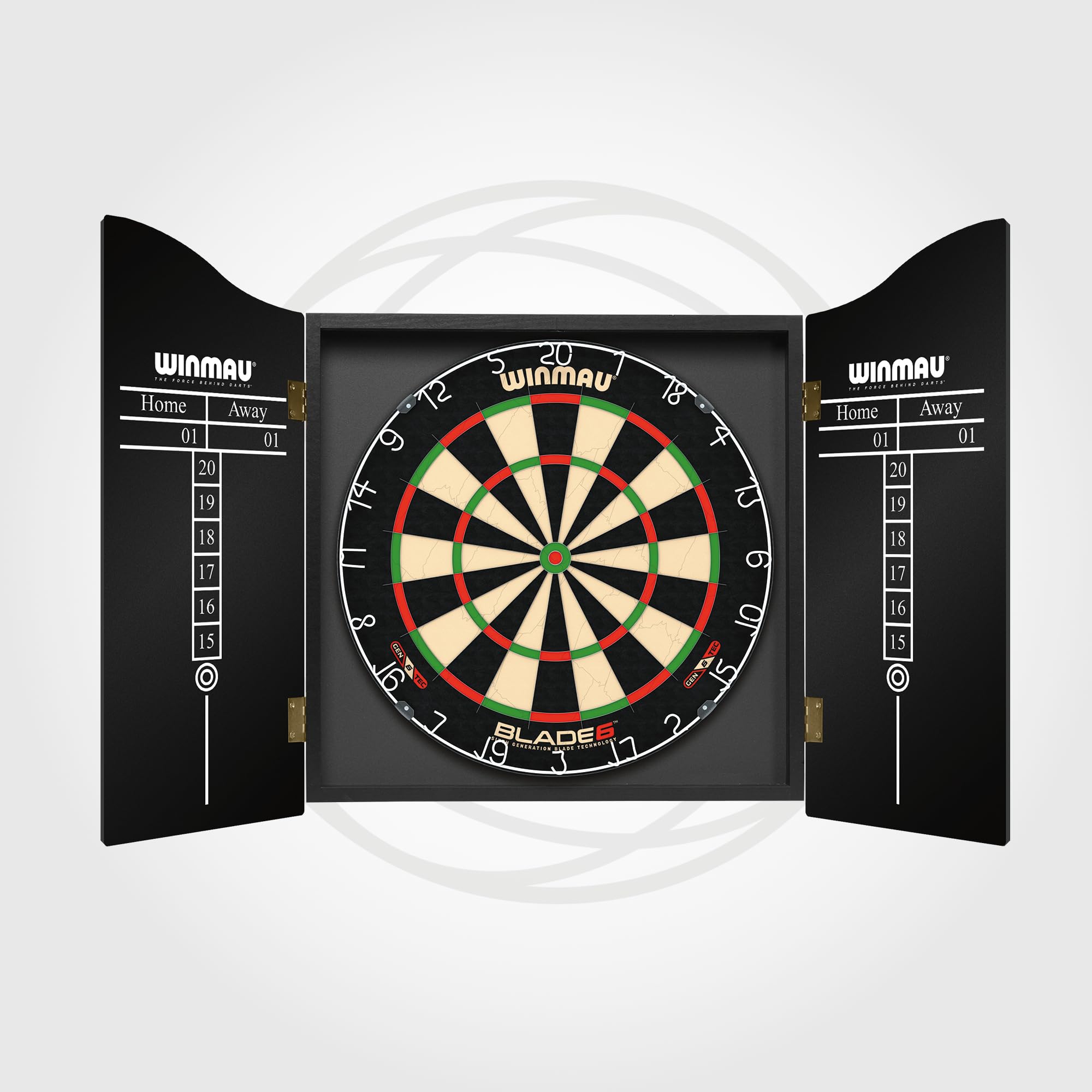 WINMAU Skull Design Deluxe Dartboard Cabinet