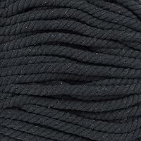 Vista 57 de Cuerda de algodón trenzado súper suave de 3 hebras (negro, 1 pulgada x 10 pies)